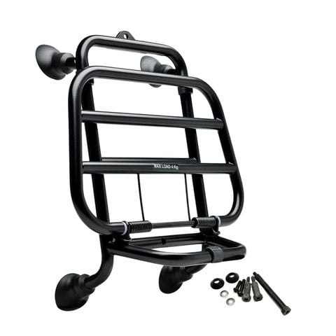 Baga Trước (Giá Đèo Hàng Trước) MY2023 Màu Đen Vespa GTS & Vespa GTV - 1B007202 chính hãng tại Motoplex Hanoi