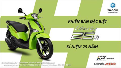 Piaggio Liberty 125 25th - Phiên Bản Giới Hạn Kỉ Niệm 25 năm chính hãng tại FMG Mobility | Motoplex Hanoi
