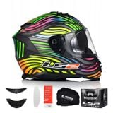 Mũ Bảo Hiểm Fullface LS2 FF800 Storm 2 Power Black Rainbow chính hãng tại FMG Superstore