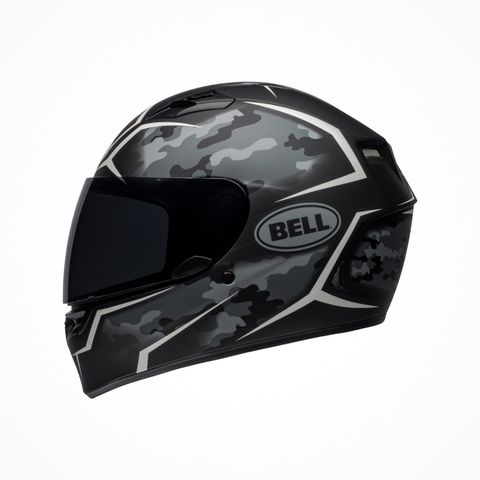 Mũ Bảo Hiểm Fullface Bell Qualifier Stealth Camo Matte Black White Chính Hãng Nhập Khẩu từ USA tại FMG Superstore