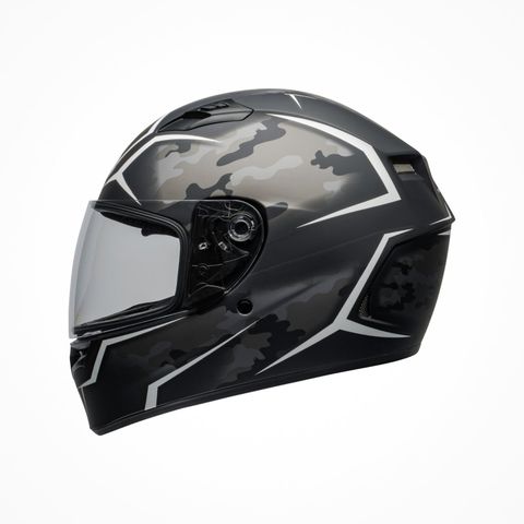 Mũ Bảo Hiểm Fullface Bell Qualifier Stealth Camo Matte Black White Chính Hãng Nhập Khẩu từ USA tại FMG Superstore