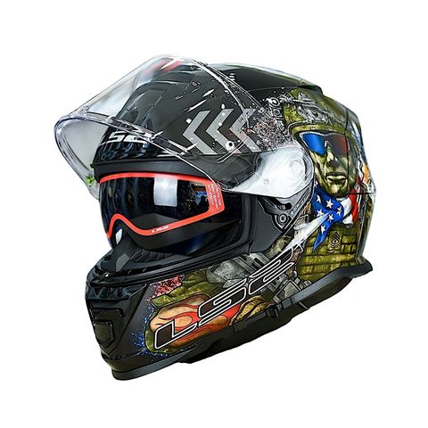 Mũ Bảo Hiểm Fullface LS2 FF800 Storm 2 Gloss Commando chính hãng tại FMG Superstore