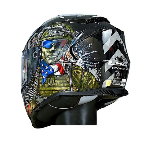 Mũ Bảo Hiểm Fullface LS2 FF800 Storm 2 Gloss Commando chính hãng tại FMG Superstore