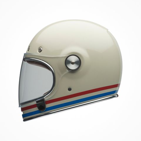 Mũ Bảo Hiểm Fullface BELL BULLITT STRIPES Gloss Pearl White Chính Hãng USA tại FMG Superstore