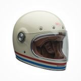 Mũ Bảo Hiểm Fullface BELL BULLITT STRIPES Gloss Pearl White Chính Hãng USA tại FMG Superstore