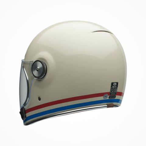 Mũ Bảo Hiểm Fullface BELL BULLITT STRIPES Gloss Pearl White Chính Hãng USA tại FMG Superstore