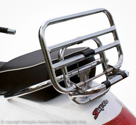 Baga Sau (Giá Đèo Hàng Sau) MY2023 Mạ Chrome Vespa GTS, Vespa GTV Chính Hãng tại Motoplex Hanoi