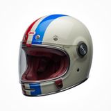Mũ Bảo Hiểm Fullface Bell Bullitt Command Gloss Vintage White/Red/Blue Chính Hãng USA có tại FMG Superstore