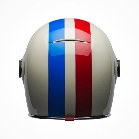 Mũ Bảo Hiểm Fullface Bell Bullitt Command Gloss Vintage White/Red/Blue Chính Hãng USA có tại FMG Superstore