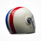 Mũ Bảo Hiểm Fullface Bell Bullitt Command Gloss Vintage White/Red/Blue Chính Hãng USA có tại FMG Superstore
