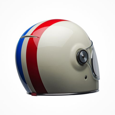 Mũ Bảo Hiểm Fullface Bell Bullitt Command Gloss Vintage White/Red/Blue Chính Hãng USA có tại FMG Superstore