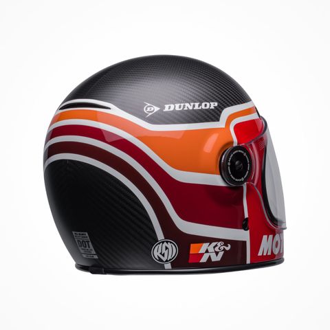 Mũ Bảo Hiểm Fullface BELL BULLITT CARBON RSD MULHOLLAND Matte Gloss Black Red Chính Hãng USA