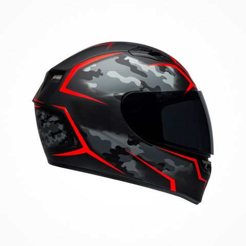 Mũ Bảo Hiểm Fullface Bell Qualifier Stealth Camo Matte Black Red Chính Hãng Nhập Khẩu từ USA tại FMG Superstore