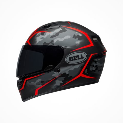 Mũ Bảo Hiểm Fullface Bell Qualifier Stealth Camo Matte Black Red Chính Hãng Nhập Khẩu từ USA tại FMG Superstore
