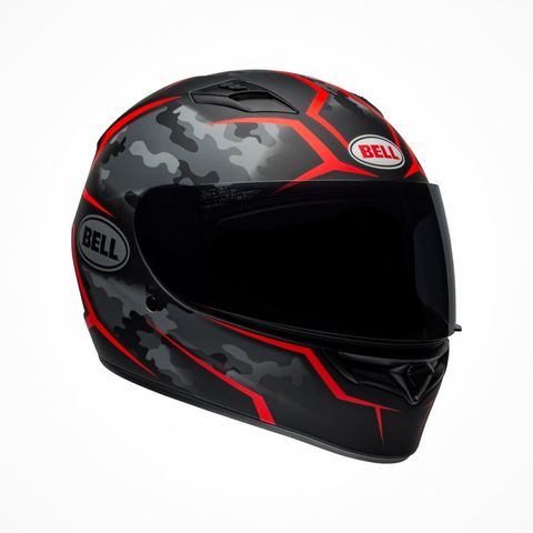 Mũ Bảo Hiểm Fullface Bell Qualifier Stealth Camo Matte Black Red Chính Hãng Nhập Khẩu từ USA tại FMG Superstore