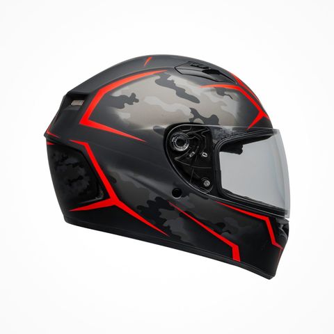 Mũ Bảo Hiểm Fullface Bell Qualifier Stealth Camo Matte Black Red Chính Hãng Nhập Khẩu từ USA tại FMG Superstore