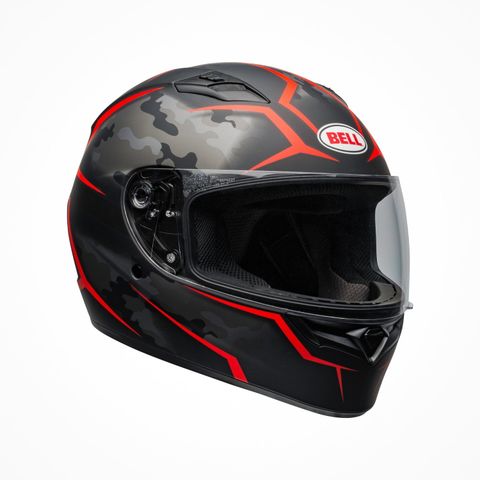 Mũ Bảo Hiểm Fullface Bell Qualifier Stealth Camo Matte Black Red Chính Hãng Nhập Khẩu từ USA tại FMG Superstore