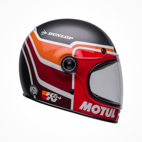 Mũ Bảo Hiểm Fullface BELL BULLITT CARBON RSD MULHOLLAND Matte Gloss Black Red Chính Hãng USA