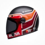 Mũ Bảo Hiểm Fullface BELL BULLITT CARBON RSD MULHOLLAND Matte Gloss Black Red Chính Hãng USA