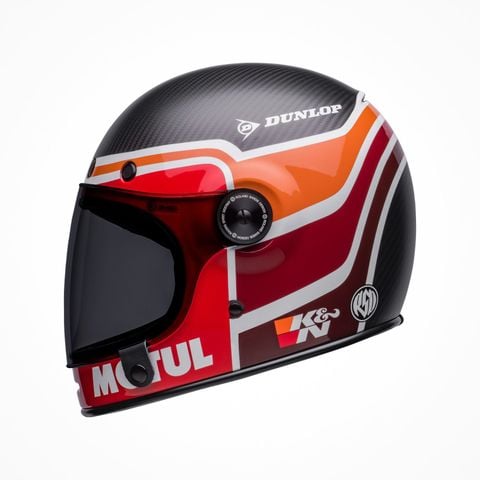 Mũ Bảo Hiểm Fullface BELL BULLITT CARBON RSD MULHOLLAND Matte Gloss Black Red Chính Hãng USA