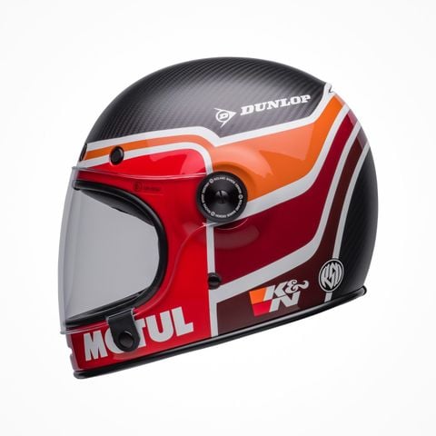 Mũ Bảo Hiểm Fullface BELL BULLITT CARBON RSD MULHOLLAND Matte Gloss Black Red Chính Hãng USA