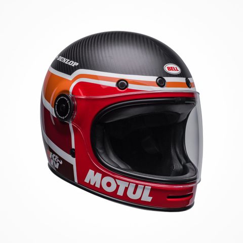 Mũ Bảo Hiểm Fullface BELL BULLITT CARBON RSD MULHOLLAND Matte Gloss Black Red Chính Hãng USA