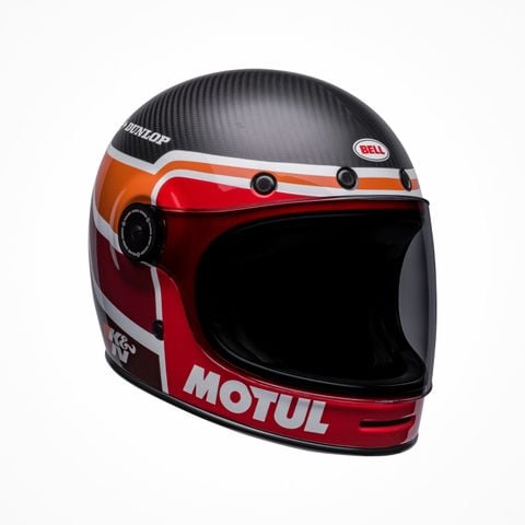 Mũ Bảo Hiểm Fullface BELL BULLITT CARBON RSD MULHOLLAND Matte Gloss Black Red Chính Hãng USA