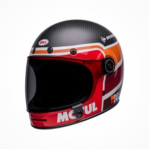Mũ Bảo Hiểm Fullface BELL BULLITT CARBON RSD MULHOLLAND Matte Gloss Black Red Chính Hãng USA