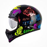 Mũ Bảo Hiểm Fullface Offroad BULLDOG Dogo Graphic