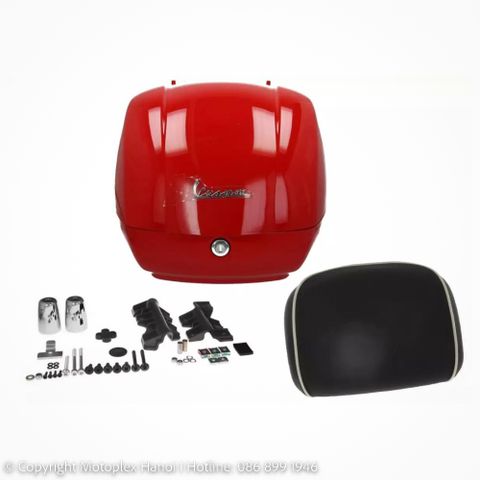Thùng Đồ 36L Vespa GTS & Vespa GTV - Rosso R7 - CM273376 chính hãng tại Motoplex Hanoi