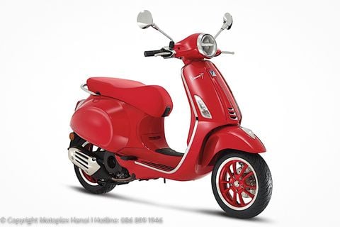 Vespa Primavera Red 125 chính hãng tại FMG Mobility | Motoplex Hanoi