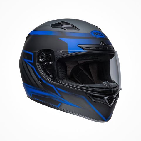 Mũ Bảo Hiểm Fullface Bell Qualifier DLX MIPS Raiser Matte Black/Blue/Gray Chính Hãng USA tại FMG Superstore