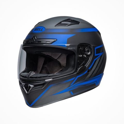 Mũ Bảo Hiểm Fullface Bell Qualifier DLX MIPS Raiser Matte Black/Blue/Gray Chính Hãng USA tại FMG Superstore