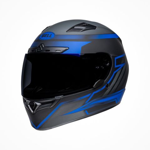 Mũ Bảo Hiểm Fullface Bell Qualifier DLX MIPS Raiser Matte Black/Blue/Gray Chính Hãng USA tại FMG Superstore