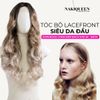 Tóc Bộ Lacefront Siêu Lưới Gorgeous NAKIQUEEN Siêu Cao Cấp Bạch Kim Chân Đen Dài Xoăn Lọn To Tinh Tế Sang Trọng