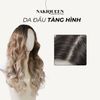  Tóc Bộ Lacefront Siêu Lưới Gorgeous NAKIQUEEN Siêu Cao Cấp Bạch Kim Chân Đen Dài Xoăn Lọn To Tinh Tế Sang Trọng 