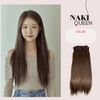 Tóc Kẹp Phím Jasmine Nâu Đen Socola Thẳng Tự Nhiên Độn Dày Tóc So Le Dễ Dàng Tạo Kiểu Kẹp 6-9 dải