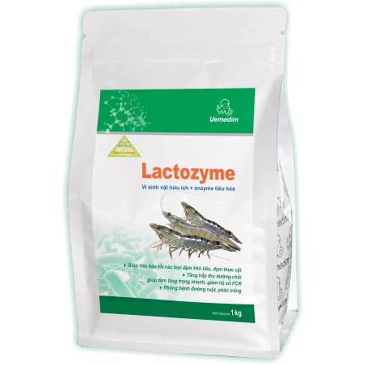 Vemedim Lactozyme Tôm gói Zip 1kg