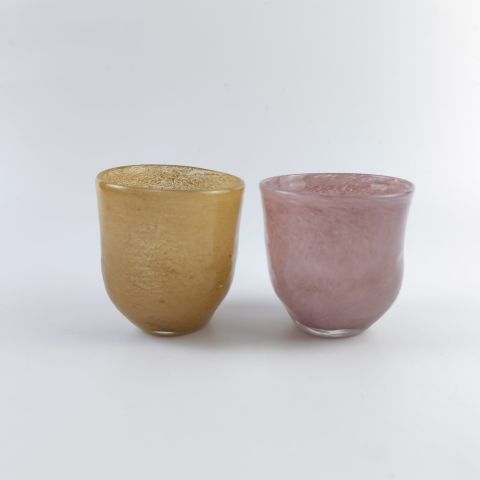 Handmade Colored Scented Glass Jar For Candle