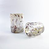 Large Size Colored Spotts Candle Glass Jar