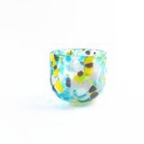 Luxury Hand Made Glass Bowl For Candle With Unique Ink Color