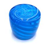 Decorative Swirl Stripes Glass Candle Jar