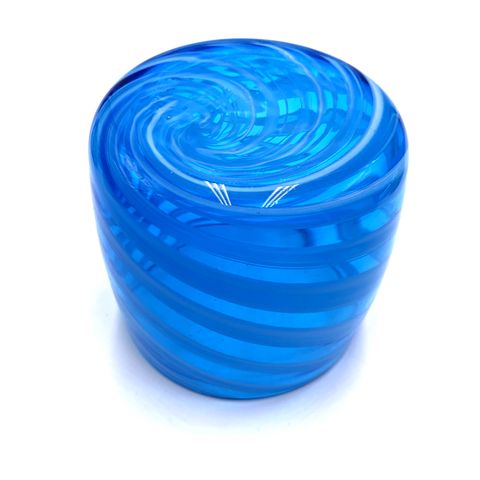 Decorative Swirl Stripes Glass Candle Jar
