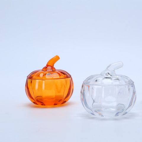 Pumpkin Glass Jar