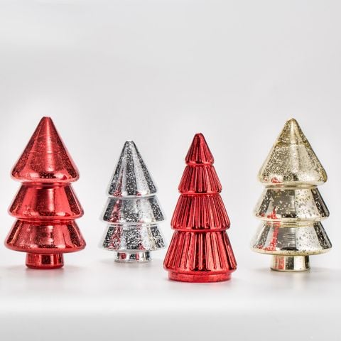 Christmas Tree Glass Candle Jar