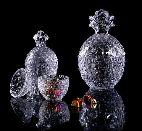 Pineapple candle jars series