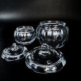 Hand Made Pumpkin Glass Candle Holder