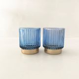 Vintage Glass Tealight Holder/Votive Holder Green Color