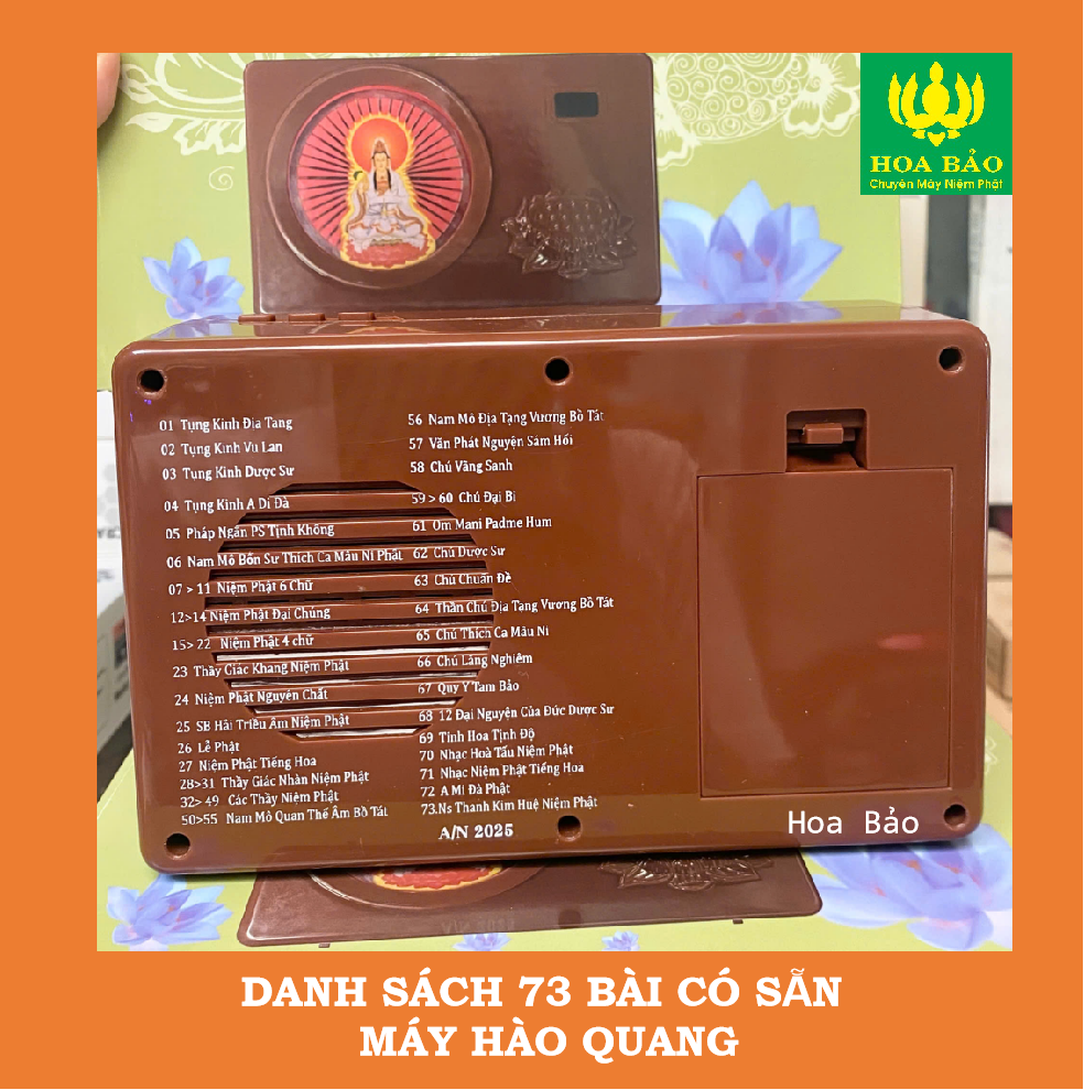  Máy Tụng Kinh Địa Tạng HÀO QUANG MỚI- Ghim điện phát suốt không lo bị gián đoạn - Đài Tụng Kinh Địa Tạng 