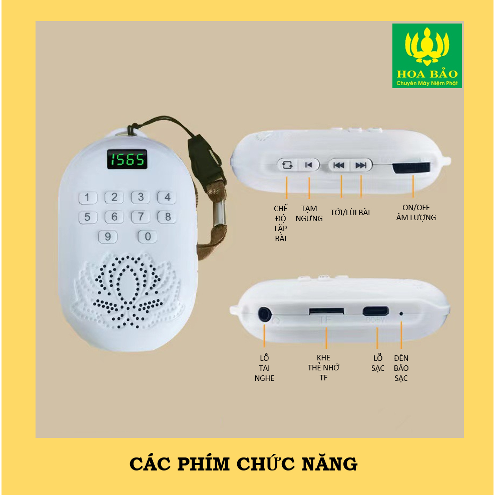  Loa Niệm Phật HOA SEN - Hàng Cao Cấp Chuẩn Tịnh Tông 